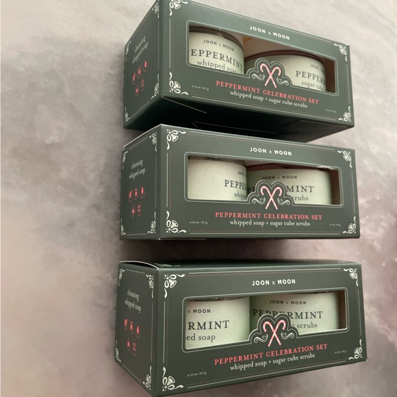 Joon x Moon  l Peppermint Whipped Soap & Sugar Cube Scrub Celebration Bundle X3 - Picture 4 of 8